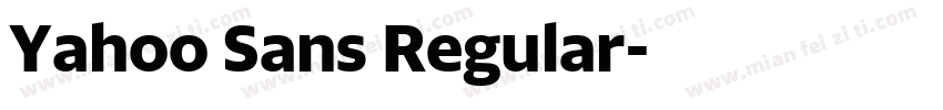 Yahoo Sans Regular字体转换